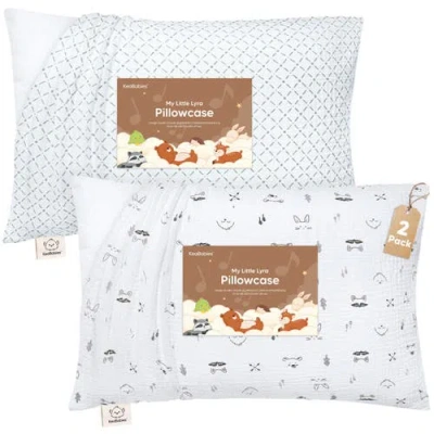 Keababies 2-pack My Little Lyra Pillowcases In White