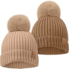 Keababies Kids'  2-pack Pom Knitted Beanie In Dune
