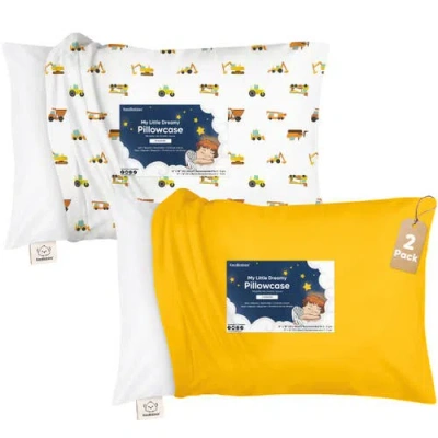 Keababies 2-pack Printed Toddler Pillowcase 13x18" In Yellow
