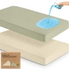 Keababies 2-pack Mavy Protect+ Waterproof Crib Mattress Protector In Green