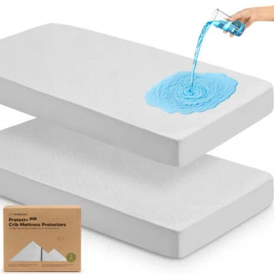 Keababies 2-pack Mavy Protect+ Waterproof Crib Mattress Protector In Gray