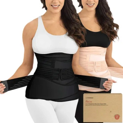 Keababies 2-pack Revive 3-in-1 Postpartum Recovery Support Belt In Burgundy