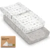 Keababies 2-pack Soothe Changing Pad Covers In Gray