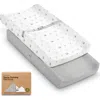 Keababies 2-pack Soothe Changing Pad Covers In Gray