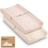 Keababies 2-pack Soothe Changing Pad Covers In Cameo