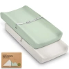 Keababies 2-pack Soothe Changing Pad Covers In Sage