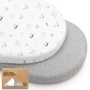 Keababies 2-pack Soothe Fitted Bassinet Sheets