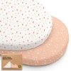 Keababies 2-pack Soothe Fitted Bassinet Sheets In Butterflies