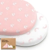 Keababies 2-pack Soothe Fitted Bassinet Sheets In Dreamland