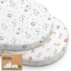 Keababies 2-pack Soothe Fitted Bassinet Sheets In Keasafari