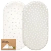 Keababies 2-pack Soothe Fitted Bassinet Sheets In Meadow