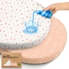 Keababies 2-pack Soothe [protect+] Waterproof Bassinet Sheets In White