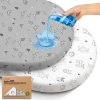 Keababies 2-pack Soothe [protect+] Waterproof Bassinet Sheets In Gray