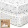 Keababies 2-pack Soothe [protect+] Waterproof Crib Sheets In Keasafari