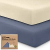 Keababies 2-pack Soothe [protect+] Waterproof Crib Sheets In Maritime