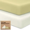 Keababies 2-pack Soothe [protect+] Waterproof Crib Sheets In Oregano