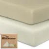 Keababies 2-pack Soothe [protect+] Waterproof Mini Crib Sheets In Lichen