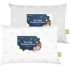 Keababies 2-pack Toddler Pillows In Gray Rainbow