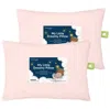 Keababies 2-pack Toddler Pillows In Mist Pink