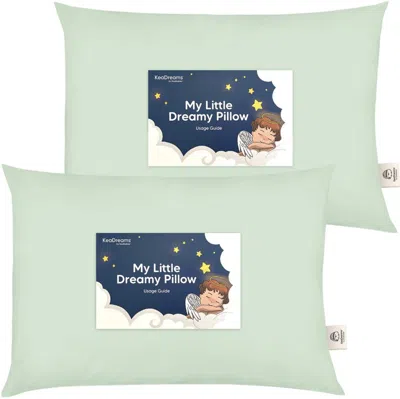 Keababies 2-pack Toddler Pillows In Sage