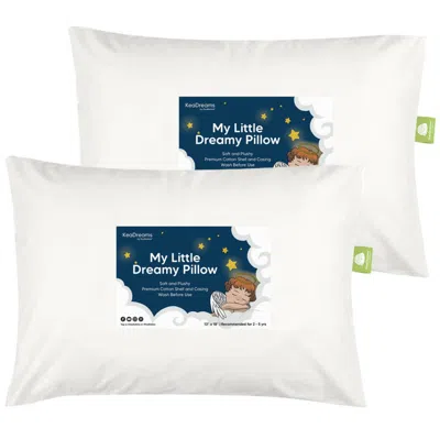 Keababies 2-pack Toddler Pillows In White