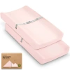 Keababies 2-pack Isla Changing Pad Covers In Pink