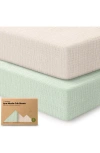 Keababies 2-pack Lyra Muslin Crib Sheets In Multi