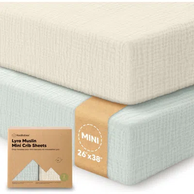 Keababies 2-pack Lyra Muslin Mini Crib Sheets In Multi