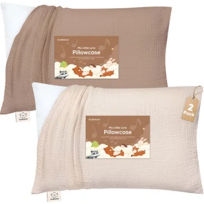 Keababies 2-pack My Little Lyra Pillowcases In Brown