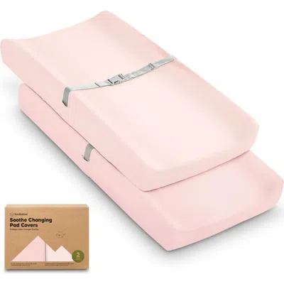 Keababies 2-pack Soothe Changing Pad Covers In Pink
