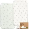 Keababies 2-pack Soothe Fitted Bassinet Sheets In Multi