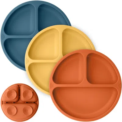 Keababies 3-pack Prep Silicone Suction Plates In Valiant