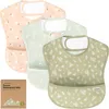 Keababies Kids'  3-pack Presto Waterproof Bibs In Bloom
