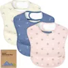 Keababies 3-pack Presto Waterproof Bibs In Marine Muse