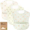 Keababies Kids'  3-pack Presto Waterproof Bibs In Roarsome