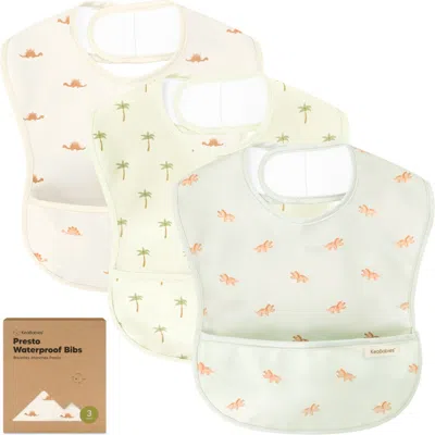 Keababies Kids'  3-pack Presto Waterproof Bibs In Multi