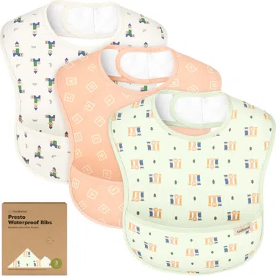 Keababies Kids'  3-pack Presto Waterproof Bibs In Toy Land