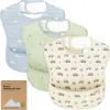 Keababies Kids'  3-pack Presto Waterproof Bibs In Vessels
