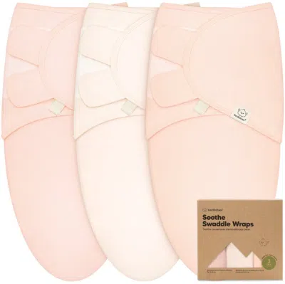 Keababies 3-pack Soothe Swaddle Wraps In Pink