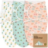 Keababies 3-pack Soothe Swaddle Wraps In Beach Day