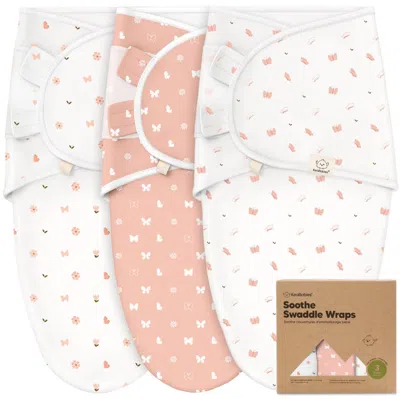 Keababies 3-pack Soothe Swaddle Wraps In Pink