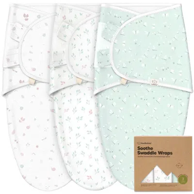 Keababies 3-pack Soothe Swaddle Wraps In Garden