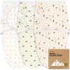 Keababies 3-pack Soothe Swaddle Wraps In Nibbles/bruce