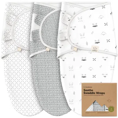 Keababies 3-pack Soothe Swaddle Wraps In Nordic