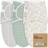 Keababies 3-pack Soothe Swaddle Wraps In Prairie