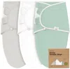 Keababies 3-pack Soothe Swaddle Wraps In Sage