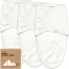 Keababies 3-pack Soothe Swaddle Wraps In White