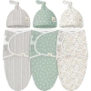 Keababies 3-pack Soothe Swaddle Wraps With Knot Hats In Prairie