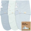 Keababies 3-pack Soothe (wren) Swaddle Wraps