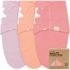 Keababies 3-pack Soothe (wren) Swaddle Wraps